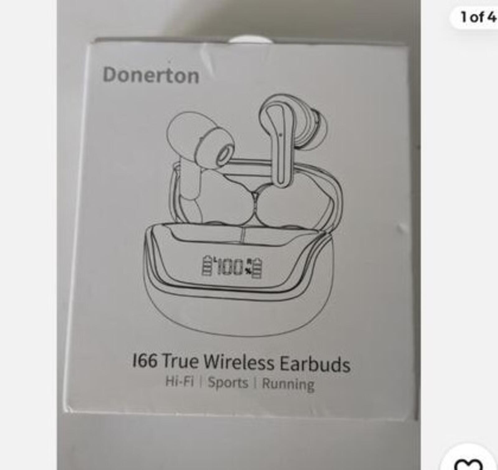Denerton 166 True Wireless Bluetooth Earbuds Hi-Fi Sports Running Pink